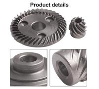 Zilimontt Jeu d'engrenages biseautés en spirale pour meuleuses d'angle et ponceuses 9554NB 9555NB 9557NB 9558NB - Pièce de rechange en métal avec dents en spirale pour arbre
