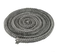 Zilimontt Joint de porte de poêle en fibre de verre - 12 mm x 2 m - Noir - Résistant à la chaleur - Pour poêles à bois, brûleurs à bois, cheminées, chaudières et fours industriels (2 m)