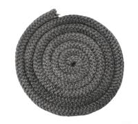 Zilimontt Joint d'étanchéité en fibre de verre pour poêles à bois, brûleurs à bois, cheminées, chaudières et fours industriels, résistant à la chaleur, noir, 18/20 mm de diamètre, (18 mm)