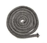 Zilimontt Joint d'étanchéité en fibre de verre pour porte de poêle - 10 mm - 12 mm de diamètre - 2 m de long - Noir - Résistant à la chaleur - Pour poêles à bois, brûleurs à bois, cheminées