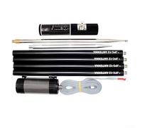 Zilimontt JPC-12 Multi-bande HF ondes courtes Antenne GP 7-50MHz 100W QRP Ham Radio 8 bandes portable ancrage sol fouet télescopique