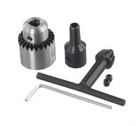 Zilimontt JT0 Mini mandrin de perceuse pour arbre de moteur de 2,3 mm et 3,17 mm, compatible avec les forets de 0,3 à 4 mm, comprend une clé et un manchon de tige de connexion pour moteurs de 4 mm, 5