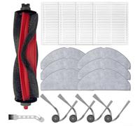 Zilimontt Kit d'accessoires pour Roborock pour Q7 M5 pour Q7 M5+ pour Q7 L5 Robot Aspirateur Pièces de Rechange Pièces de Rechange 1 Brosse Principale + 4 Filtres + 6 Lingettes + 6 Brosses Latérales