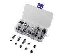 Zilimontt Kit de 85 circuits intégrés DIP avec 10 types de puces IC, y compris une minuterie de précision NE555, un amplificateur Quad Op LM324, un comparateur LM393, un amplificateur opérationnel