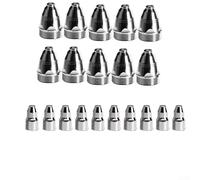 Zilimontt Kit de consommables de torche plasma pour machine de découpe plasma CNC, ensemble de 20 buses et électrodes en métal, électrode en cuivre hafnium avec bouclier de buse CuCrZr pour (1,5 mm)