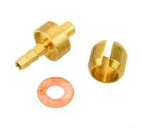 Zilimontt Kit de raccords de frein hydraulique olive et aiguille pour systèmes de frein à disque Hope Tech3 V4 E4 X2, alliage de cuivre et d'aluminium pour connecteurs de tubes de vélo pour montagne