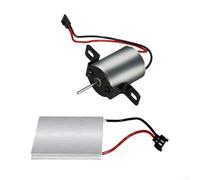 Zilimontt Kit de remplacement de moteur de ventilateur de cheminée avec film de génération d'énergie, moteur en métal durable et pièces de réparation pour ventilateur de poêle et chauffage