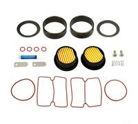 Zilimontt Kit de réparation de compresseur d'air silencieux avec cylindre de 1100 W, bagues de piston, bagues d'étanchéité et plaques de soupape pour outils pneumatiques et équipements d'atelier