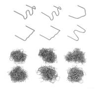 Zilimontt Kit de réparation de soudage en plastique avec 600 agrafes à chaud pour pare-chocs de voiture et réparation, agrafes plates en acier inoxydable de 0,6 mm et 0,8 mm, sans outils