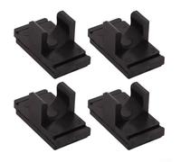 Zilimontt Kit de réparation de table de camping en plastique - 4 pièces - Boucle de serrage coulissante pour tables pliantes rondes en tube (1,9 cm de diamètre), outil d'installation, compatible avec