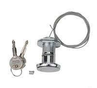 Zilimontt Kit de serrure à dégagement rapide pour porte de garage - Système de déconnexion en fil d'acier avec clés pour panne - Fonctionnement manuel - Compatible avec diverses marques de portes de