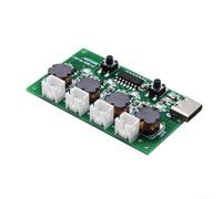 Zilimontt Kit d'humidificateur 5 V à faire soi-même avec module de brumisateur et tableau de commande, plaques d'atomisation microporeuses, modes de pulvérisation réglables pour une humidification
