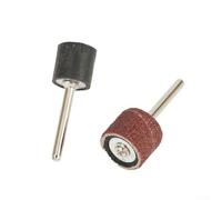 Zilimontt Kit d'outils rotatifs pour mandrin de ponçage - 51 pièces - En oxyde d'aluminium - Avec bandes abrasives de 1/2", 3/8", 1/4", grain 120 et tige de 0,3 cm