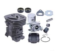 Zilimontt Kit piston cylindre 38 mm pour tronçonneuse série 136 137 141 142 et 530071345 530071987 avec joint d'huile, joints et pièces de rechange de carburateur