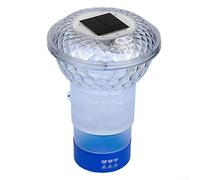 Zilimontt Lampe solaire pour baignoire, distributeur flottant avec lumières LED pour piscine hors sol creusée spa
