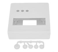 Zilimontt LCD1602 Boîtier de présentation électrique en plastique avec support de type 86 et boutons de 6 mm pour testeur électronique et kits de tubes Nixie Blanc