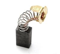 Zilimontt Lot de 10 balais de carbone pour moteur - 15 mm x 10 mm x 6 mm - Pièces de rechange pour outil électrique, perceuse électrique, marteau, meuleuse d'angle - Transmission mécanique