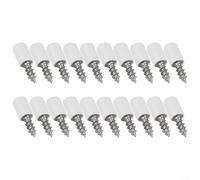 Zilimontt Lot de 10 chevilles de support auto-taraudeuses en métal stratifié avec cache-poussière pour meubles, bibliothèque, vitrine, placard, casier à vin et chevilles de support avec couvercle