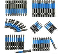 Zilimontt Lot de 10 embouts de tournevis magnétiques antidérapants en alliage d'acier 9255 pour Phillips PH1 PH2 PH3 et compatible avec Pozidriv PZ1 PZ2 PZ3, Precision (PZ2)