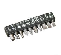 Zilimontt Lot de 10 embouts d'insertion avec embouts cruciformes Torx à tête plate pour tournevis électriques et perceuses, tige hexagonale magnétique 6,35 mm, accessoire pour électronique électrique