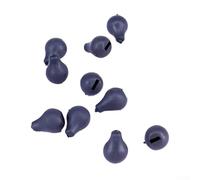 Zilimontt Lot de 10 émerillons pour hameçon CHOD Beads Hook - Pour pêche à la carpe - 8 x 6 mm - Poids : 10 g - Compatible avec les bas de ligne et les systèmes de pêche à la carpe Kicker Rig End