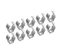 Zilimontt Lot de 10 pinces à ressort en acier inoxydable 304 très résistantes pour atelier, garage, balai, râteau, rangement de tuyaux (10 paquets (10 Pa(10 Pa (10 P (10 (15 mm)