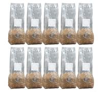 Zilimontt Lot de 10 sacs de culture de champignons stérilisés à haut rendement pour gourmet et champignons, résistants aux températures, 18 x 35 cm