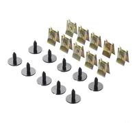 Zilimontt Lot de 10 vis autotaraudeuses à tête hexagonale avec rondelle et écrous en U pour séries 1-8, X1, X3, X5, X6, Z Series pour Roadster, protection anti-éclaboussures