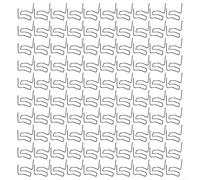 Zilimontt Lot de 100 agrafes à chaud en acier inoxydable 0,6 mm/0,8 mm pour kit de réparation de soudage en plastique, compatibles avec pare-chocs de voiture et agrafeuse à souder, coin intérieur