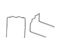 Zilimontt Lot de 100 agrafes à chaud en acier inoxydable 0,6 mm/0,8 mm pour kit de réparation de soudage en plastique, compatibles avec pare-chocs de voiture et agrafeuse à souder, coin intérieur