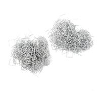 Zilimontt Lot de 1000 agrafes plates à chaud de 0,8 mm pour réparation de plastique, fixations prédécoupées en acier inoxydable pour fixation de fissures de pare-chocs, forme standard compatible avec