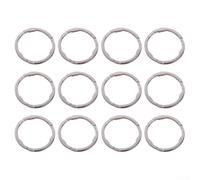 Zilimontt Lot de 12 bagues de blocage de cassette - 1,8 mm d'épaisseur - Joint de moyeu en acier - Pour roue libre de vélo - 8 à 11 vitesses - Pour roue libre de vélo - Argenté (compatible avec