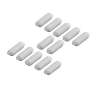 Zilimontt Lot de 12 coussinets de rechange pour siège de toilette, anti-chocs pour couvercle supérieur ou siège, gris ABS + TPE pour protéger la base de la cuvette et réduire le bruit (coussin de