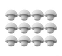 Zilimontt Lot de 12 coussinets de rechange pour siège de toilette, anti-chocs pour couvercle supérieur ou siège, gris ABS + TPE pour protéger la base de la cuvette et réduire le bruit (coussin de