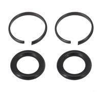 Zilimontt Lot de 2 anneaux de retenue pour clé à chocs avec joints toriques, anneaux de retenue de douille pour entraînement carré de 3/8" et 1/2", pièces de rechange compatibles avec la plupart des
