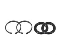 Zilimontt Lot de 2 anneaux de retenue pour clé à chocs avec joints toriques, anneaux de retenue de douille pour entraînement carré de 3/8" et 1/2", pièces de rechange compatibles avec la plupart des