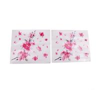 Zilimontt Lot de 2 autocollants floraux en vinyle pour voiture, moto, bateau et maison, résistant aux intempéries, motif floral rose