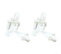 Zilimontt Lot de 2 boucles de panneau intérieur pilier pour Camry, Highlander et CH-R - Blanc PA plastique garniture fixation avec design compact pour une installation facile