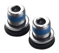 Zilimontt Lot de 2 boulons de bras de manivelle pour pédalier ISIS M15 en acier avec douille hexagonale de 8 mm, pièces de rechange antirouille pour vélo électrique et la plupart des vélos électriques