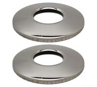 Zilimontt Lot de 2 caches de rechange pour rosace d'échelle de piscine pour rail de 15,2 cm, construction en métal pour une sécurité et une protection améliorées de la piscine