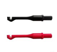 Zilimontt Lot de 2 clips de sonde de perçage électronique pour automobile avec perforation d'isolation et connecteur banane de 4 mm pour réparation de câble et alimentation