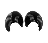Zilimontt Lot de 2 coques de rétroviseur latéral pour Mini Cooper R55 R56 R57 R58 R59 R61 2007-2014, boîtier de rechange en ABS noir, OE 51162754914 51162754913