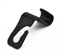 Zilimontt Lot de 2 crochets pour appuie-tête de siège arrière de voiture pour organiser sacs à main, parapluies, jouets et sacs de courses - Lot de 2 cintres en ABS style fibre de carbone avec