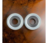 Zilimontt Lot de 2 écrous coniques en acier pour essieu de vélo, 3/8" x 26 TPI pour moyeux arrière solides, environ 13,6 mm de long avec diamètre extérieur de 17 mm, pour cônes de moyeu pour