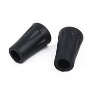 Zilimontt Lot de 2 embouts de bâtons de randonnée renforcés en caoutchouc pour la marche et la randonnée - Protection contre les dommages - Compatible avec la plupart des randonnées et trekking