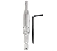 Zilimontt Lot de 2 forets à charnière à centrage automatique avec clé en L pour installation de porte et d'armoire, foret en acier rapide pour trous pilotes précis, 2 pièces de 5/64 à 1/4 (7/64 mm)