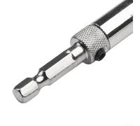 Zilimontt Lot de 2 forets à charnière à centrage automatique avec clé en L pour installation de porte et d'armoire, foret en acier rapide pour trous pilotes précis, 2 pièces 5/64 à 1/4 (9/64 mm)