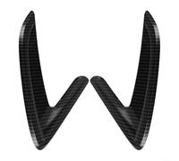 Zilimontt Lot de 2 grilles d'aération latérales finition carbone pour série 3 F30 F31 2013-2018 - Garniture de rechange pour porte avant - Convient aux côtés gauche et droit
