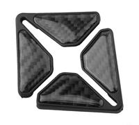 Zilimontt Lot de 2 housses de protection pour coins de portière de voiture - Anti-rayures et résistantes à l'usure - Facile à installer - Finition grain de carbone