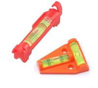 Zilimontt Lot de 2 niveaux triangulaires avec bulle horizontale suspendue, outil de mesure de type T pour la construction et le travail du bois, matériau acrylique pour un nivellement précis sur les